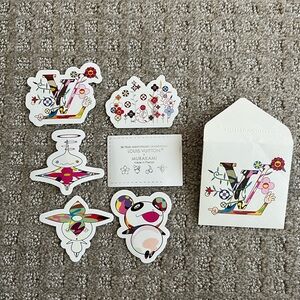 Louis Vuitton Murakami sticker set! White multicolore